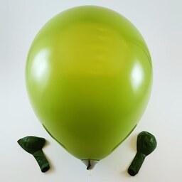 بادکنک سبز خزه ای (12 اینچی) لاتکس ساده استاندارد