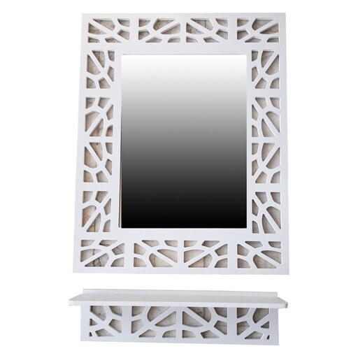 آینه کنسول خونه خاص مدل سنتی رنگ سفید