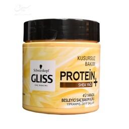 ماسک مو پروتئین گلیس زرد 4 کاره تغذیه کننده موهای ضعیف 400 میل