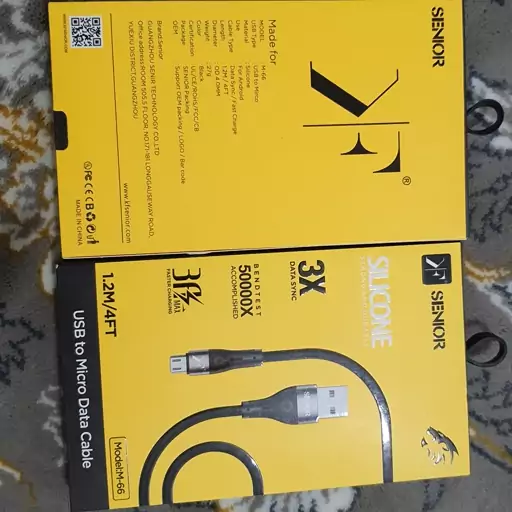 کابل تبدیل یو اس بی به میکرو کی اف سینیور ( m-66 usb to micro data cable kf senior)