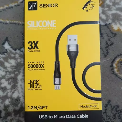 کابل تبدیل یو اس بی به میکرو کی اف سینیور ( m-66 usb to micro data cable kf senior)