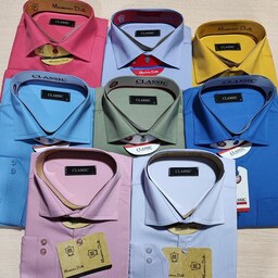 پیراهن مردانه ساده در 8  رنگ سایز L و XL