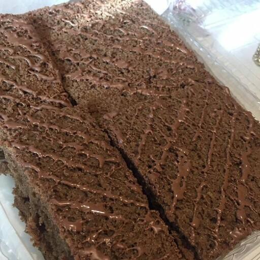 کیک موکا با تزئین شکلات 1 کیلویی سایز 25 در 25