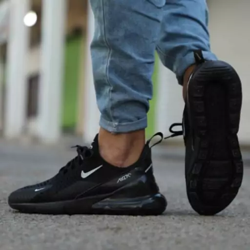 کتونی نایک ایر مکس مشکی تمام Nike Air Max 270(ارسال رایگان)