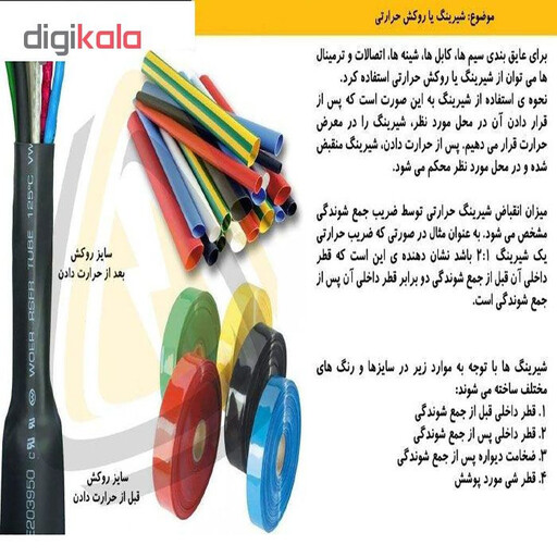 وارنیش حرارتی مدل DV3 مجموعه 8 عددی