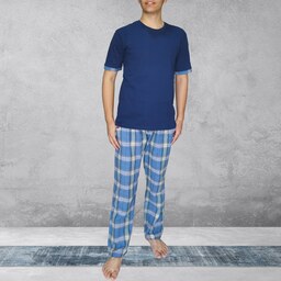 ست تی شرت و شلوار مردانه  برند HOMEWEAR مدل طاها رنگ آبی کاربنی کد 12246722