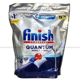 قرص ماشین ظرفشویی فینیش مدل Quantum بسته 40 عددی ا Finish Quantum Dishwasher Pack Of 40 Tablets


