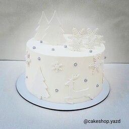 کیک تولد با تم زمستونه