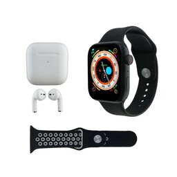 ساعت هوشمند ورنا مدل G pack plus به همراه هندزفری بیسیم و بند - ساعت هوشمند طرح اپل -ساعت هوشمند ایرپاددار 