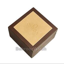 جعبه چوبی  ساعت اومگا قهوه ای