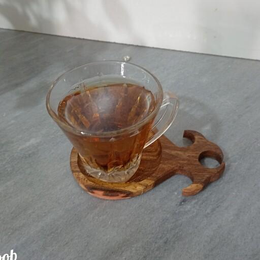تخته سرو چای و قهوه  یا زیر لیوانی از چوب گردو و اوجا ملج  