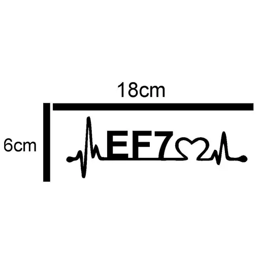 برچسب بدنه خودرو طرح EF7 کد z5

