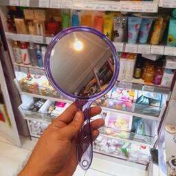 آینه آرایشی بزرگنمایی 7 برابر دو طرفه بنفش