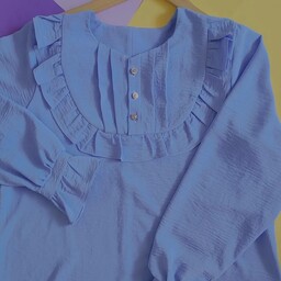 پیراهن دخترانه جنس ابروبادی قد 100 (قابل تغییر) فری سایز 38تا42 ( قابل سفارش تا سایز 48) دارای رنگ بندی
