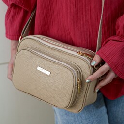کیف دوشی 3 زیپه زنانه در 6 رنگ جادار و زیبا