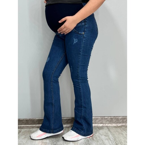 شلوار بارداری جین مدل دمپا ، شلوار جین ترک بارداری دمپا ارسال رایگان ، لباس بارداری ، شلوار لی حاملگی 