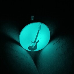 گردنبند شبتاب گیتار برقی استیل رنگ ثابت 