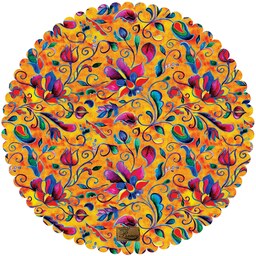 رومیزی مخمل رنس مدل T13-42814 سایز  30x30 سانتی متر