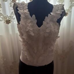 بالاتنه لباس عروس مدل پروانه ای زیبا دست دوز کاملا دست دوز قابل سفارش در سایز های وطرح های مختلف 