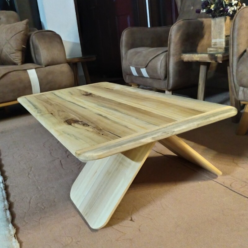 میز جلو مبلی چوبی بسیار زیبا و خاص 
