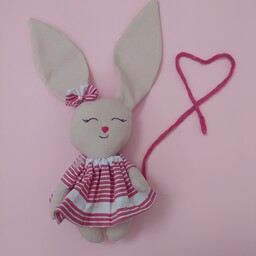 عروسک پارچه ای دستساز و خاص خرگوشی 