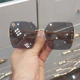 عینک آفتابی مربعی زنانه مدل فریم لیس مارک دیور  کیفیت عالی 