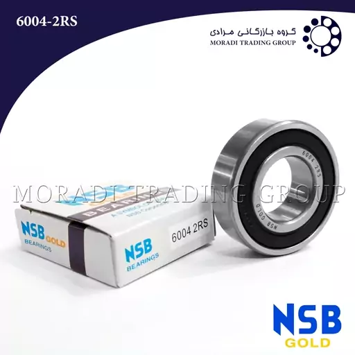 بلبرینگ صنعتی 6004 واشر پلاستیکی برند NSB چین