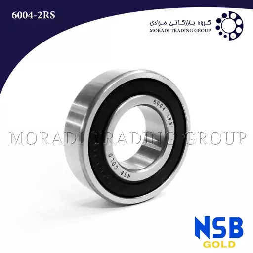 بلبرینگ صنعتی 6004 واشر پلاستیکی برند NSB چین