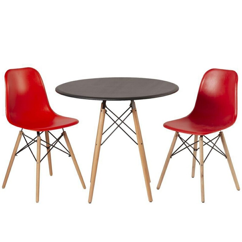 میز و صندلی غذاخوری شرکتی ایفلی فایبرگلاس مدل آریا ست دو نفره