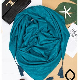 روسری اسلپ pt رنگ سبز آبی قواره 130در 130

