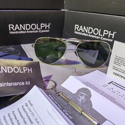 عینک آفتابی خلبانی آمریکاییrandolph راندولف مدل کنکورد اصل با شناسنامه