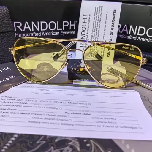 عینک آفتابی شب و روز رندولف آمریکا  Randolph concorde usa رنگ خاص 