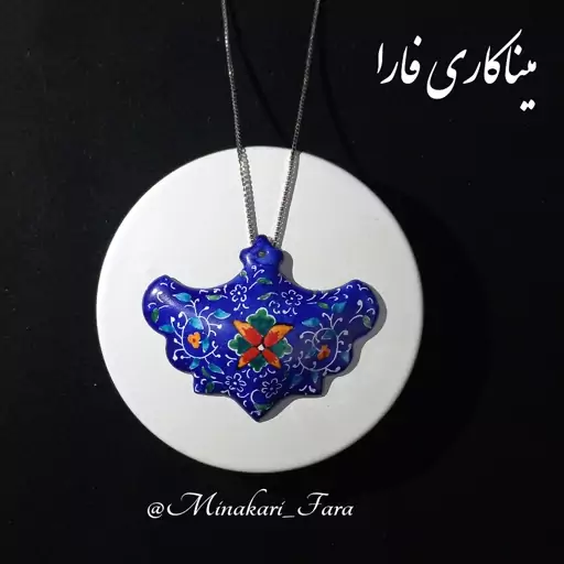 گوشواره و گردنبند ست میناکاری