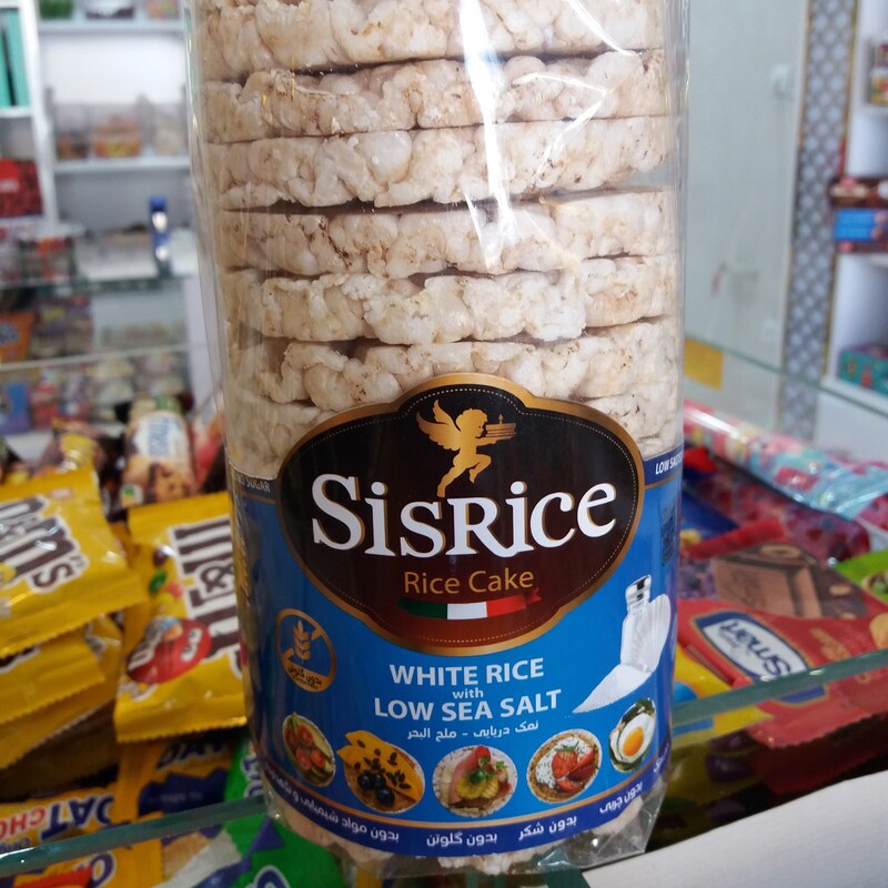 سیس رایس کیک برنجی رژیمی میان وعده رژیمی با طعمنمک دریایی