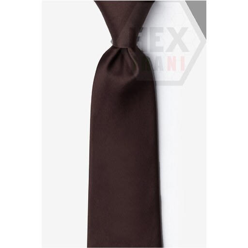کراوات ساتن قهوه ای