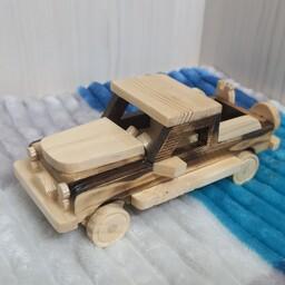 ماشین باری چوبی سایز کوچک دست ساز