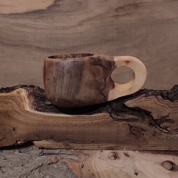 لیوان چوبی ( کوکسا)   ، برند جیاواز ، وزن 165 گرم، دورنگ 
