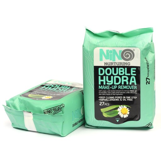 دستمال مرطوب نینو مدل Double Hydra بسته 27 عددی