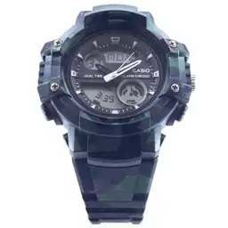 ساعت کاسیو جی شاک ارتشی چریکی سبز دو زمانه کد G Shock Army 019