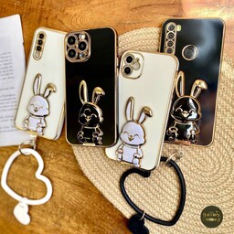 قاب گوشی مای کیس Rabbit مناسب آیفون،سامسونگ،شیائومی
دارای محافظ لنز،عروسک برجسته،دارای آویز النگویی،پایه استند

