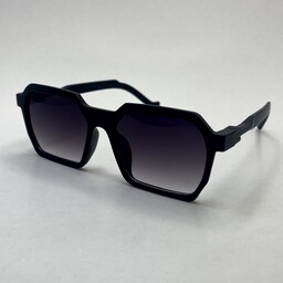 عینک آفتابی مستطیلی مشکی محافظ کامل uv400 به همراه کاور و دستمال رایگان مناسب آقایان و بانوان 