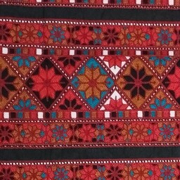 نوار  (یراق) سنتی بلوچی دوزی کاموا بافت نقش برجسته کد 6