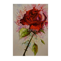 تابلو نقاشی گل رز 