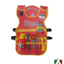 جلیقه تجهیزات بچگانه آتش نشانی جلیقه بازی کودک لباس بچگانه نظامی آتش نشان با وسایل کامل