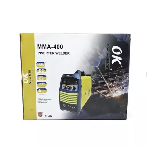 دستگاه جوش 400 آمپر اوکی مدل POWERTOOLS کد MMA 400



