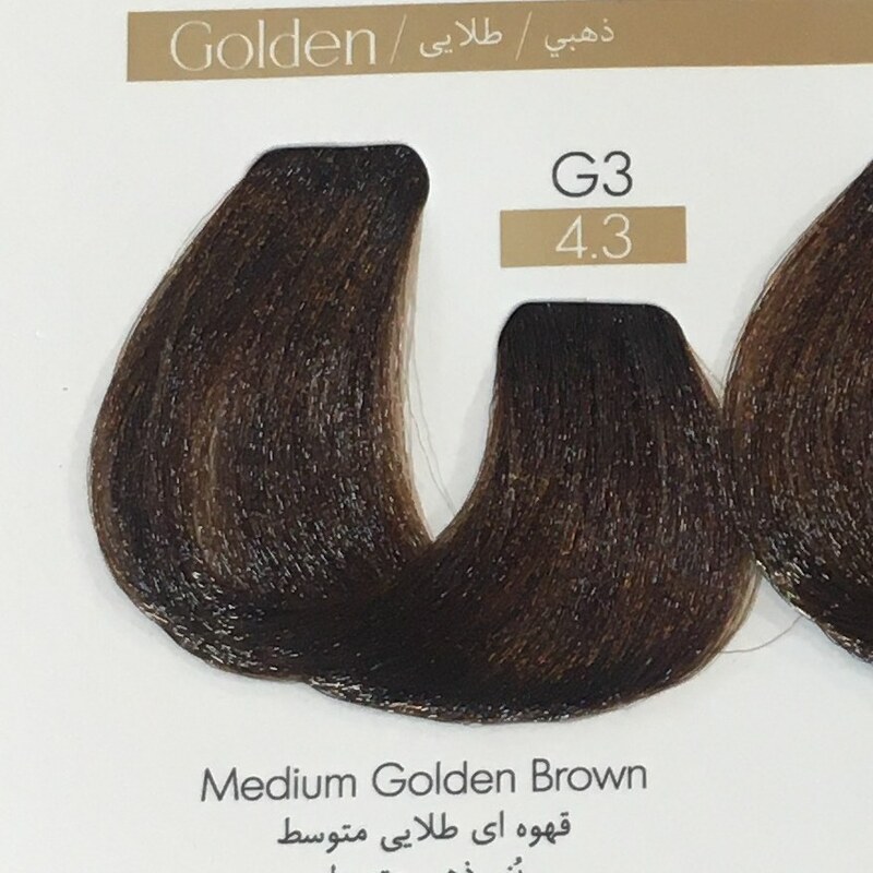 رنگ مو تاکوری شماره G3 (4.3) قهوه ای طلایی متوسط
