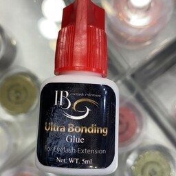 چسب کاشت و اکستنشن مژه  آی بی IB مدل اولترا باندینگ Ultra Bonding درب قرمز حجم 5 گرم 