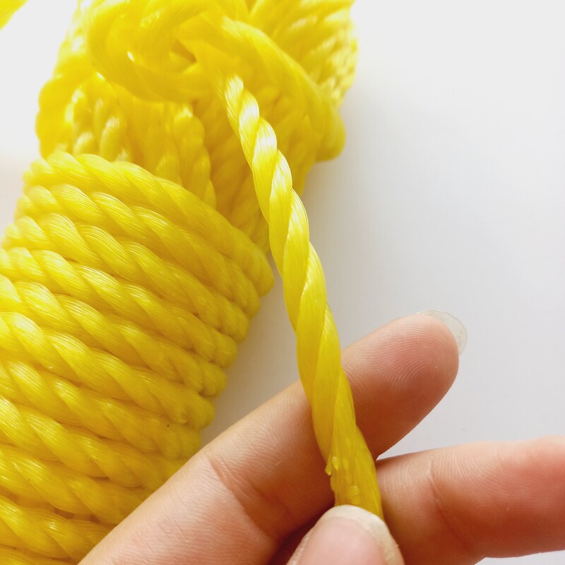 طناب پلاستیکی زرد 5 میلیمتر قیمت برحسب هر متر