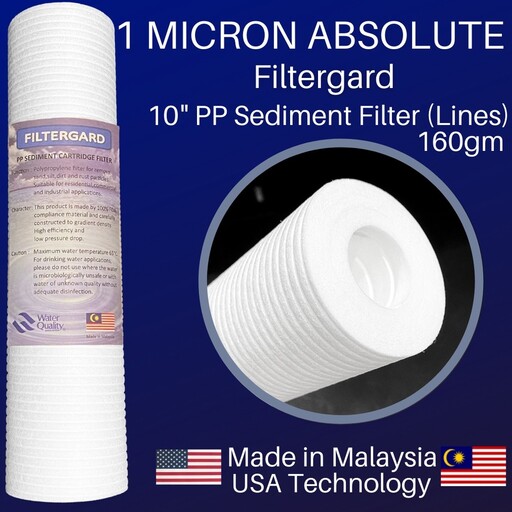 فیلتر تصفیه آب 1 میکرون پک 8 عددی 1185 گرمی ساخت مالزی   سفارش آمریکا ، سافت واتر اصلی برجسته روی فیلتر نام سافت واتر . 