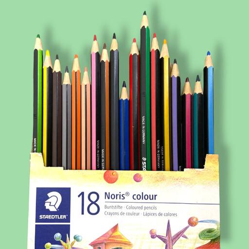 مداد رنگی 18 رنگ استدلر مدل نوریس کالر ووپکس کد G18
